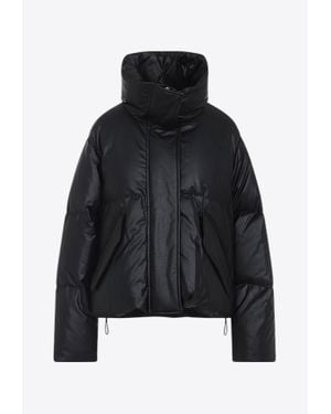 MM6 by Maison Martin Margiela Standing Collar Padded Jacket - Black