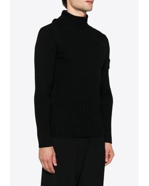 Prada Hooded Wool Sweater - Black