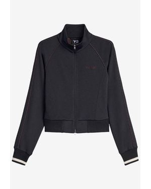 Y-3 X Wales Bonner Zip-Up Knit Sweatshirt - Blue
