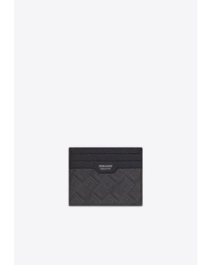 Ferragamo Logo Monogram Cardholder - White