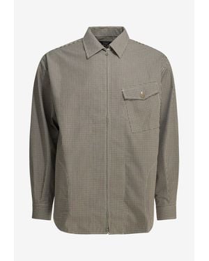 Comme des Garçons Grid Check Overshirt - Gray