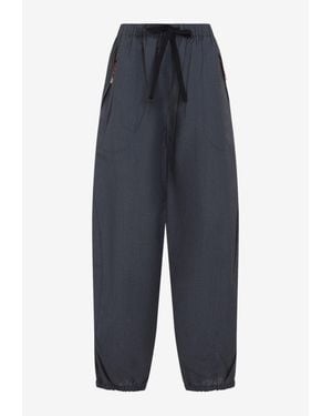 Prada Drawstring Wool Pants - Blue