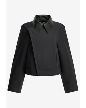 Givenchy Zip-Up Cropped Jacket - Black