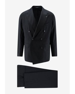 Tagliatore Double-Breasted Formal Suit - Blue