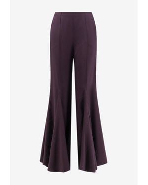 Chloé Classic Flared Trousers - Purple
