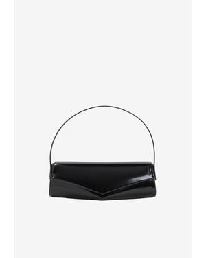 Jil Sander Kante Flap Shoulder Bag - White