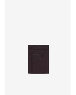 Tom Ford Large Grain Leather Card Holder - White