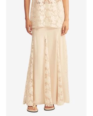 Shona Joy Presley Paneled Maxi Skirt - Natural