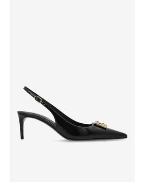 Dolce & Gabbana Lollo 60 Slingback Pumps - White