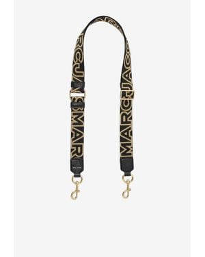 Marc Jacobs Outline Logo Webbing Bag Strap - White