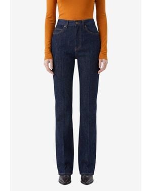 Saint Laurent 70S Boot-Cut Jeans - Blue