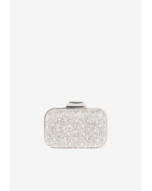 Jimmy Choo Cloud Shimmer Clutch - White