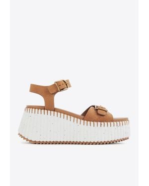 Chloé Wedge sandals for Women | Online Sale up to 43% off | Lyst