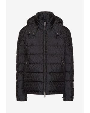 Valentino Toile Iconographe Puffer Jacket - Black