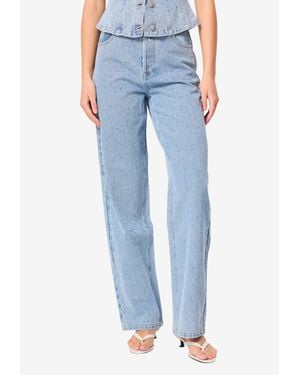 Mossman Stargazer Wide-Leg Jeans - Blue