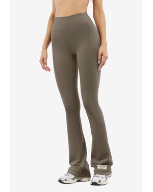 THE GIVING MOVEMENT x YOOX Logo Patch Flared Track Pants - Natural