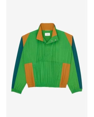 Saint Laurent Cassandre High-Neck Jacket - Green