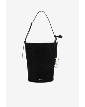 Alaïa Large Hip Bucket Bag - Black