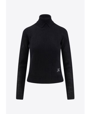 Burberry Ekd High-Neck Sweater - Blue