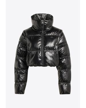 adidas Originals Convertible Cropped Puffer Jacket - Black