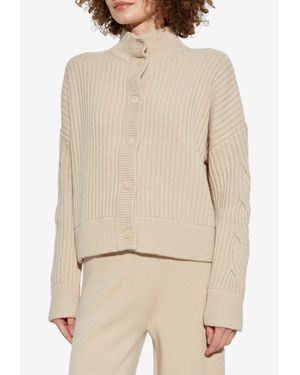 Max Mara Afelio Knit Cardigan - Natural