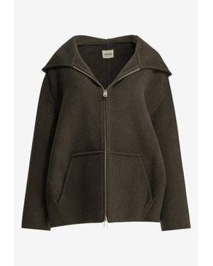KHAITE Dolem Zip-Up Jacket - Green