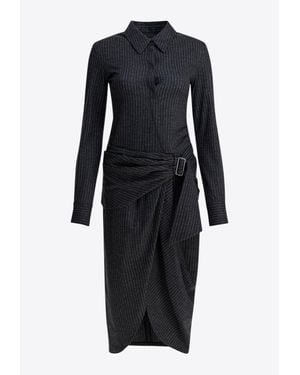 Isabel Marant Rosalie Wool Midi Dress - Black