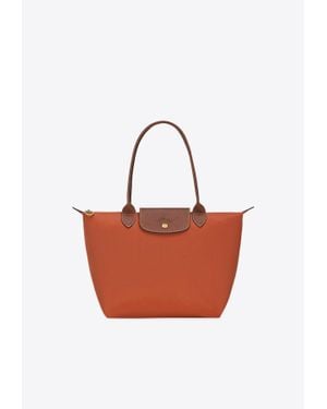 Longchamp Medium Le Pliage Original Tote Bag - Red