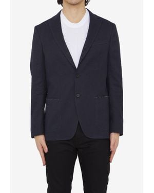 Tonello Single-Breasted Blazer - Blue