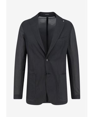Tagliatore Single-Breasted Unlined Blazer - Black