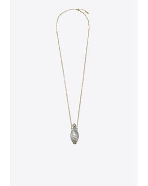 Chloé Bottle Pendant Necklace - White