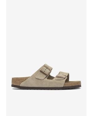Birkenstock Arizona Suede Sandals - White