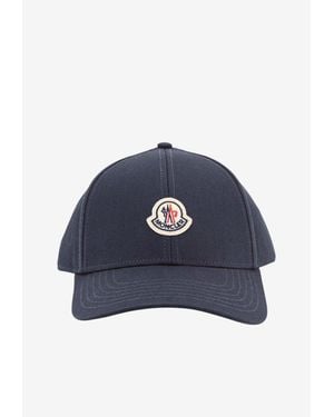 Moncler Embroidered Baseball Cap - Blue