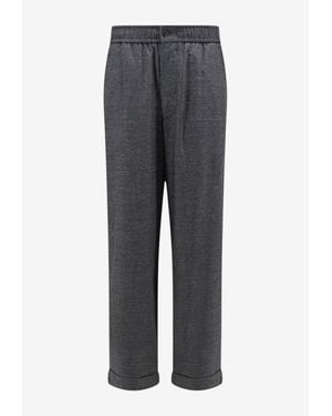 Giorgio Armani Wool Blend Pants - Gray