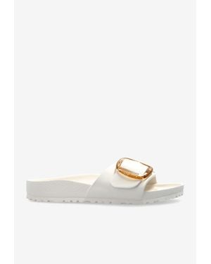 Birkenstock Madrid Big Buckle Slides - White