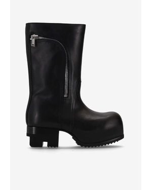 Rick Owens Hollywood 90 Bauhaus Ballast Mid-Calf Boots - Black