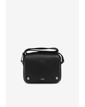 Loewe Xs Pebble Messenger Bag - Black