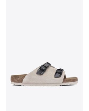Birkenstock Zurich Tech Suede Slides - White