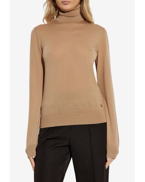 Dolce & Gabbana Cashmere Turtleneck Sweater - Natural