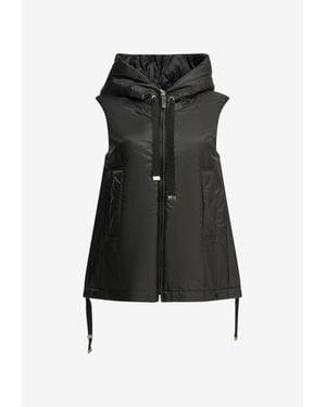 Max Mara Water-Repellent Sleeveless Jacket - Black