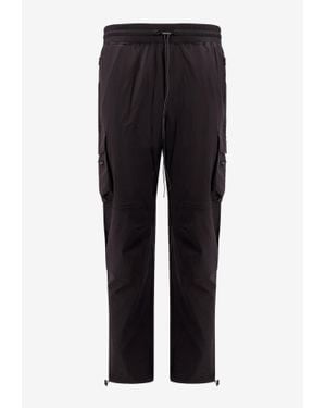 Represent Drawstring Faded Cargo Pants - Black