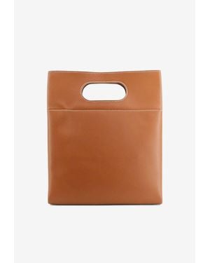 Loro Piana Just Bag Leather Handbag - Brown
