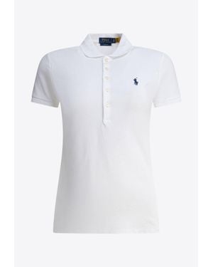 Polo Ralph Lauren Embroidered Pony Polo T-Shirt - White