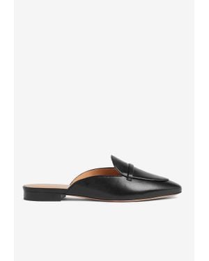 Malone Souliers Berto Flat Mules - White