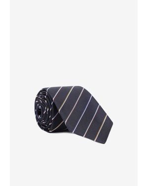 Paul Smith Mini Multi Stripes Tie - Blue