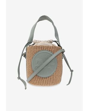 Chloé Small Horse Medal Basket Bag - Natural