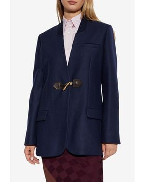 Moschino Single-Breasted Blazer - Blue