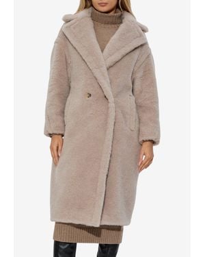 Max Mara Tedgirl Alpaca Wool Coat - Natural