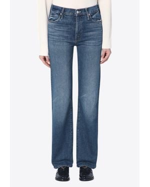 Mother Kick It Straight-Leg Jeans - Blue
