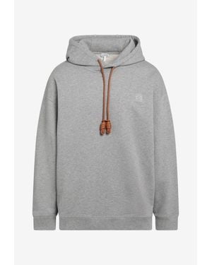 Loewe Anagram Hooded Sweatshirt - Gray